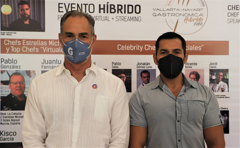 Srio. de Turismo de Guanajuato; Juan José Álvarez  y Director General de la OCV de Irapuato, Carlos Maya R  en VNG 2020