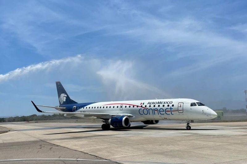 Aeroméxico realiza vuelo a Puerto Vallarta